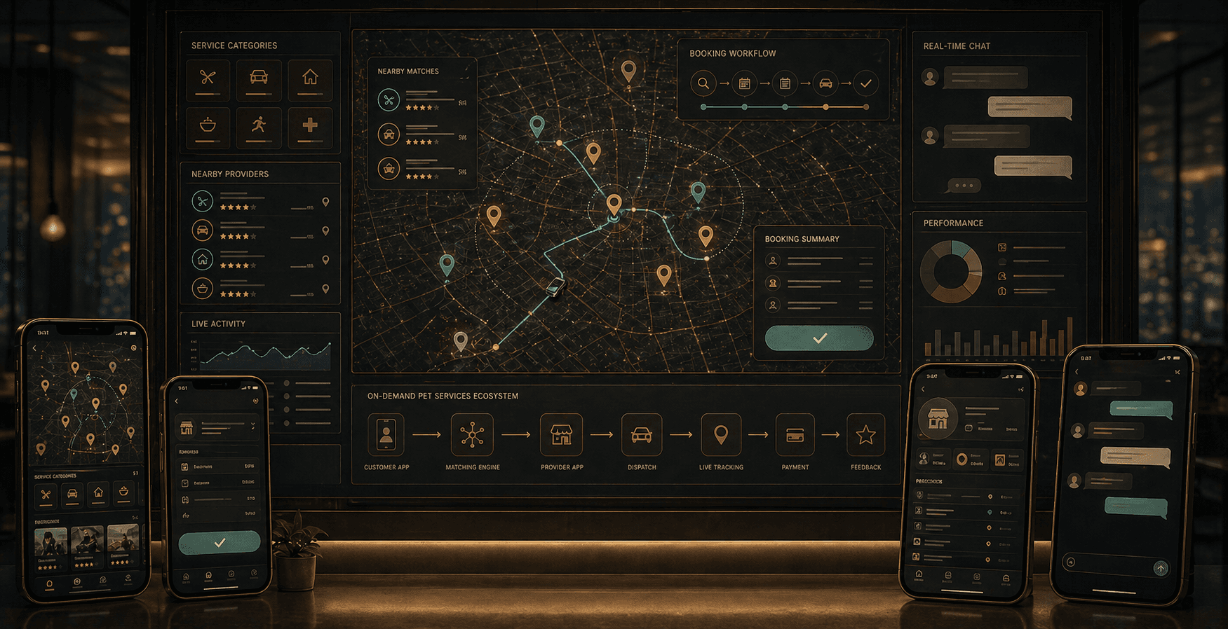 On-Demand Pet Services Marketplace project visual