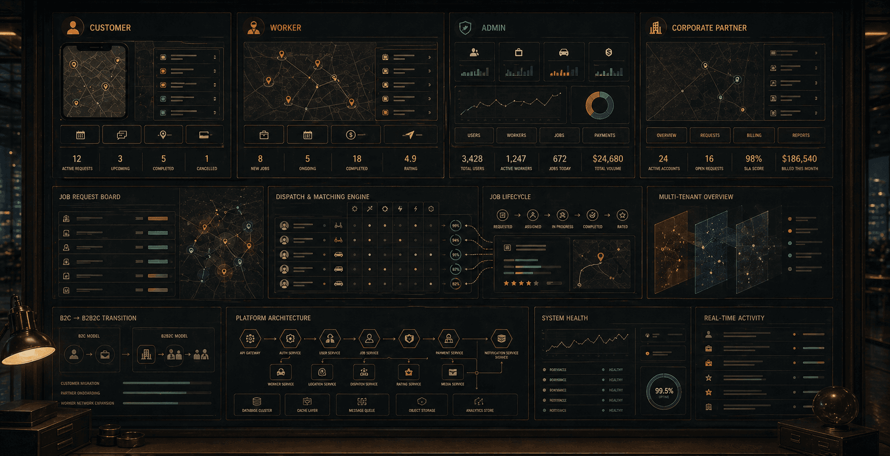 Worker Service Marketplace project visual