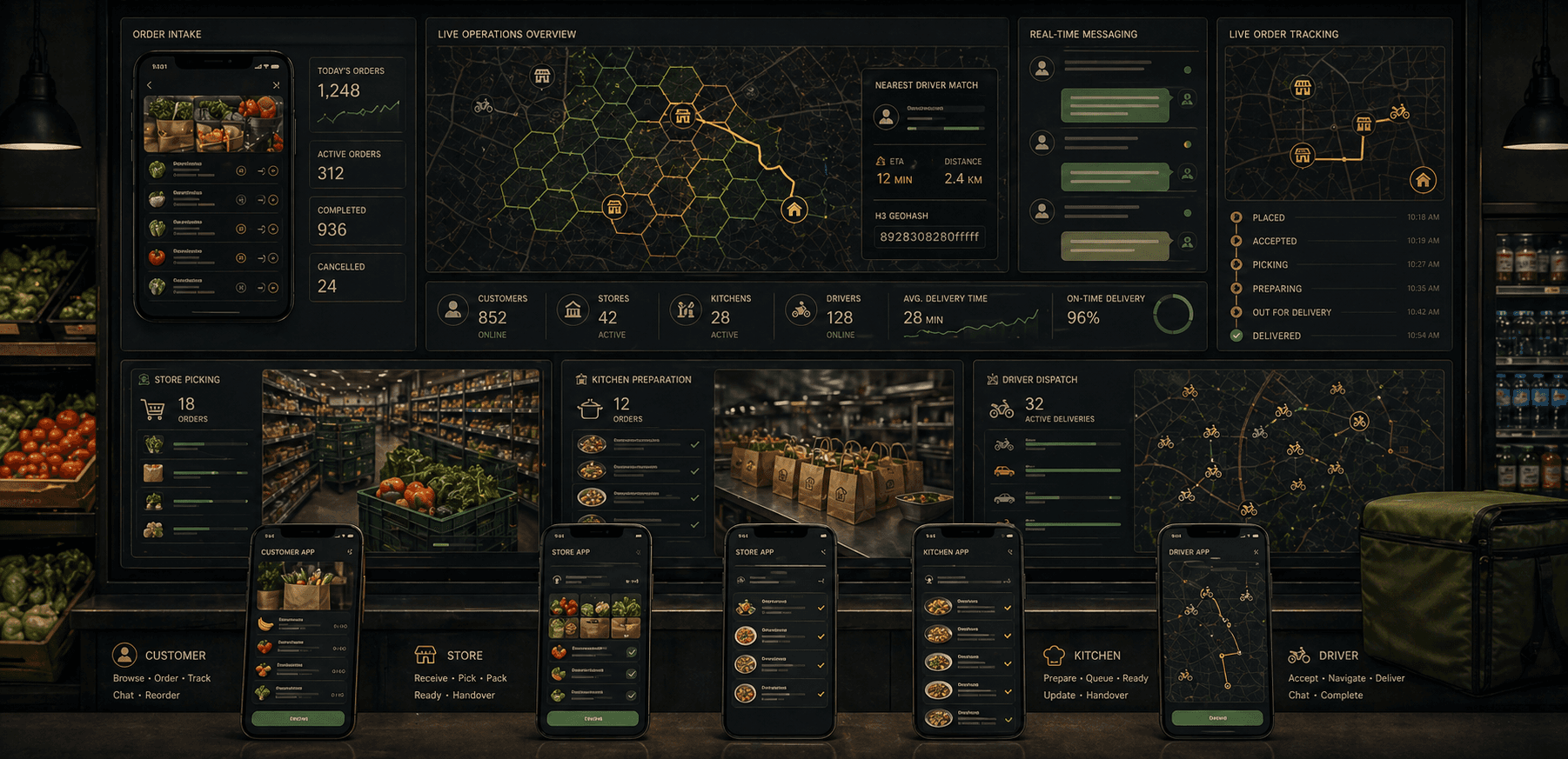 On-Demand Grocery Delivery Platform project visual